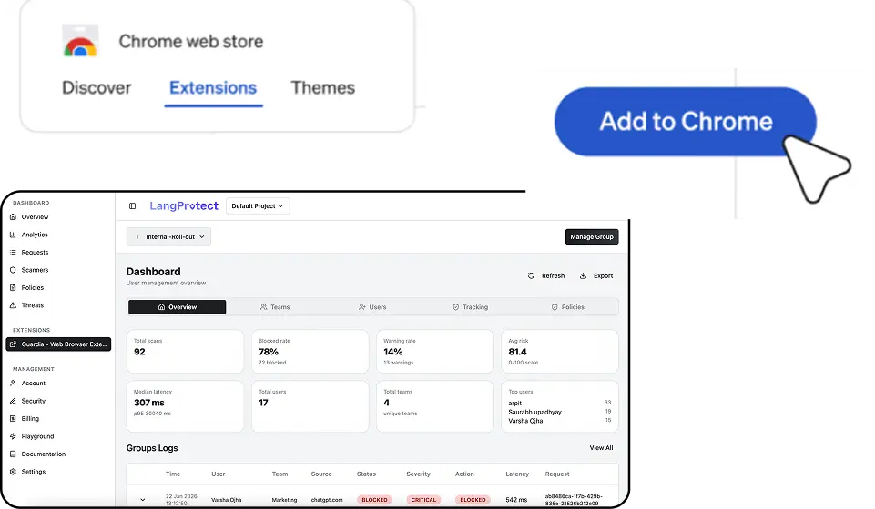 Dashboard and Extension